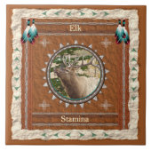 Elk-Stamina-Ceramic Tile Tegeltje (Voorkant)