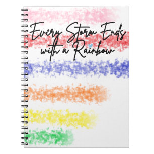 Elk Storm eindigt met een regenboog Notitieboek