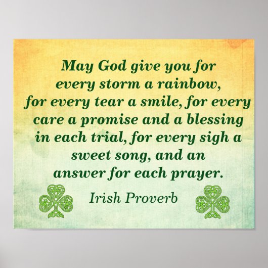 Elk Storm — Ierse prijsopgave — afdrukken in Poste Poster (Voorkant)