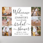 Elk Thema Bruidsfeest Welkom 6 Foto Collage Poster (Voorkant)