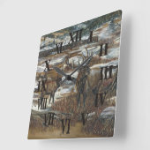 Elk wandklok vierkante klok (Hoek)