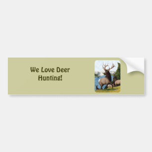 Elk Wapiti Bumpersticker