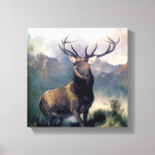 Elk wild dier schilderij canvas afdruk (Voorkant)
