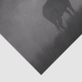 Elk Zwart-wit Silhouet Decoupage Tissuepapier (Detail)