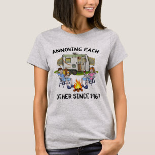 Elkaar irriteren sinds 1967 Camping Couple Love T-shirt
