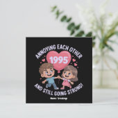 Elkaar irriteren sinds 1995 Jubileum Kaart (Staand voorkant)