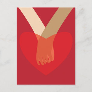 Elkaar vasthouden briefkaart
