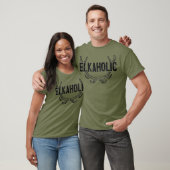 Elkaholic Funny Elk jagers T-shirt (Unisex)
