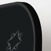 Elke 3 Initiaal Monogram Letter Gray Stars Shadow Pickleball Paddle (Links Detail)