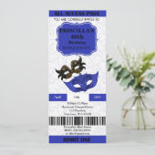 elke 60e leeftijd, Uitnodigingskaartje Birthday Wo Kaart (Staand voorkant)