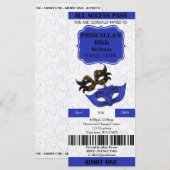 elke 60e leeftijd, Uitnodigingskaartje Birthday Wo Kaart (Voorkant / Achterkant)