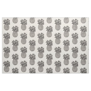 Elke aangepaste kleur Cute Iconic Pineapple Fabric Stof