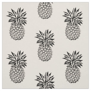Elke aangepaste kleur Cute Iconic Pineapple Fabric Stof