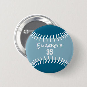 ELKE aangepaste kleuren softbal honkbal Ronde Button 5,7 Cm