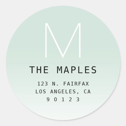 Elke achtergrond van kleurverloop ronde sticker (Voorkant)