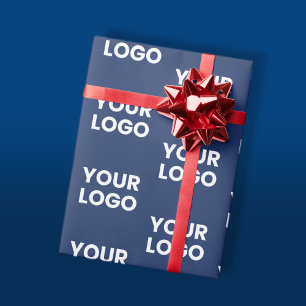 Elke afbeelding of bedrijfslogo kan worden bewerkt cadeaupapier