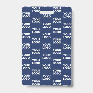 Elke Afbeelding of Business Logo bewerkbaar donker Badge