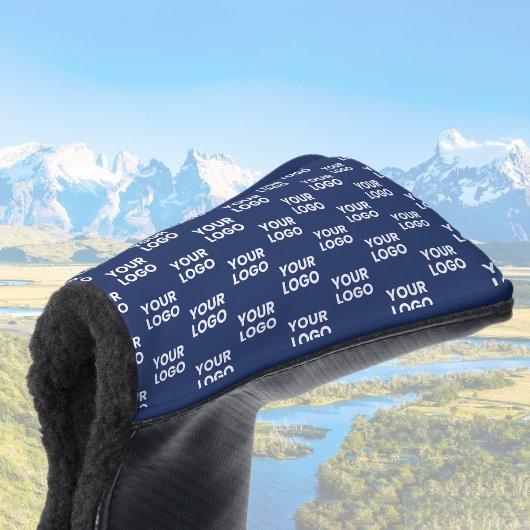 Elke Afbeelding of Business Logo bewerkbaar donker Golfheadcover