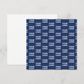 Elke Afbeelding of Business Logo bewerkbaar donker Kaart (Voorkant / Achterkant)