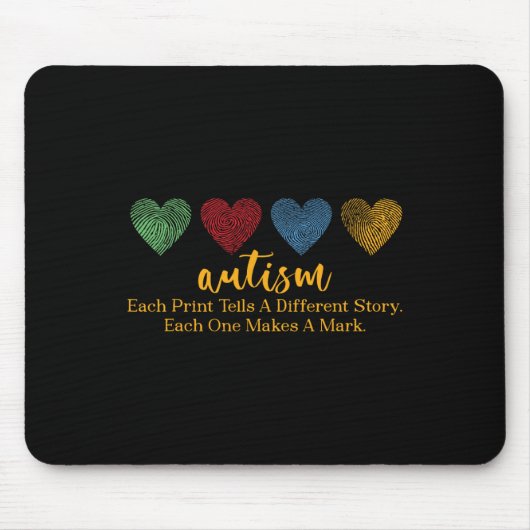 Elke afdruk vertelt een ander verhaal over de ving muismat (Voorkant)