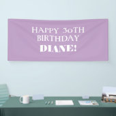 Elke Age Lavender Paars Happy Birthday Banner (Beurs)