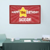 Elke Age Star Red Birthday Banner (Beurs)