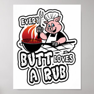 Elke biet houdt van een Geweldige vleesmoker. Poster