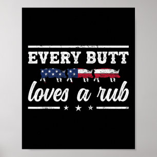 Elke biet houdt van een rubberen pitmaster-roker G Poster