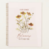 Elke bloem bloeit in haar eigen tijd planner (Voorkant)