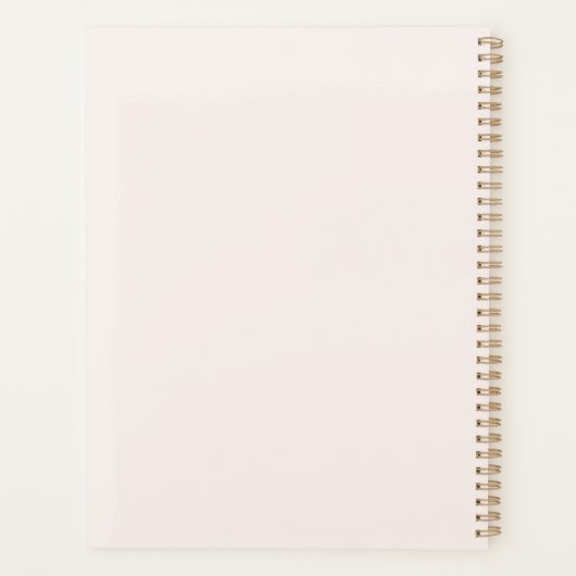 Elke bloem bloeit in haar eigen tijd planner (Achterkant)