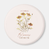 Elke bloem bloeit in zijn eigen tijd - rustieke bl magneet (Voorkant)