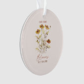 Elke bloem bloeit in zijn eigen tijd - rustieke bl ornament (voorkant)