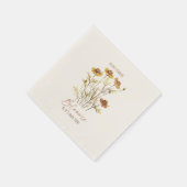 Elke bloem bloeit in zijn eigen tijd - rustieke bl servet (Hoek)