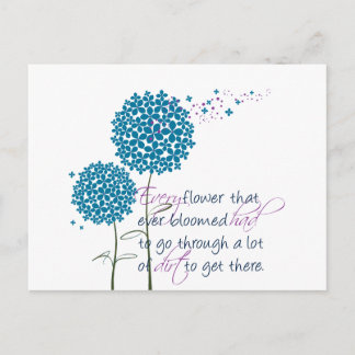 Elke bloem die ooit bloeide... briefkaart