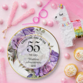 Elke bruiloft (55) Goud Lijst Rozen Jubileum Papieren Bordje (Feest)