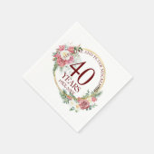 Elke bruiloft Blush Rozen Jubileum Servet (Hoek)