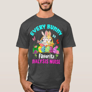 Elke bunny Favoriete Dialyse Sturse Cute Bunnies E T-shirt