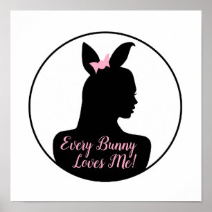 Elke Bunny Houdt van Mij! Bunny Meisje Poster