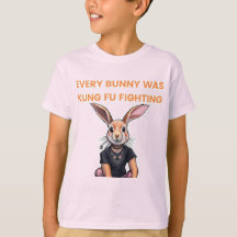 Elke Bunny was kung fu aan het vechten