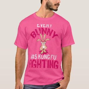 Elke Bunny was Kung Fu vechten T-shirt