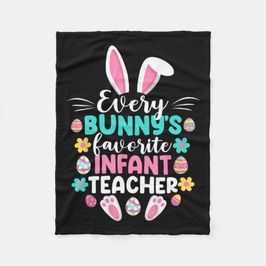 Elke Bunny's Favoriete Baby Leraar Leuk Pasen D Fleece Deken (Voorkant)