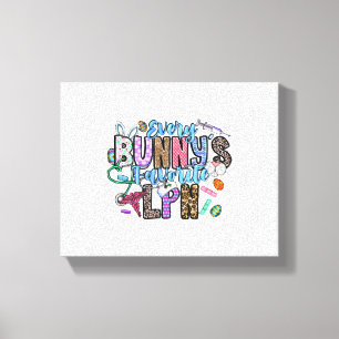 Elke Bunnys Favoriete LPN Canvas Afdruk