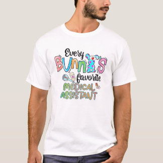Elke Bunny's favoriete medische assistent Happy Ea T-shirt