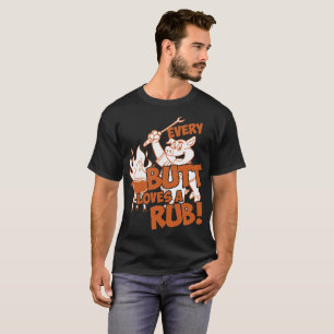 Elke Butt houdt van een rub Bq T-shirt
