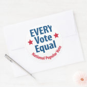 Elke Button van de Gelijke Stemming Ronde Sticker (Envelop)