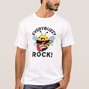 Elke Buzzy Rock Funny Music Bee Pun T-shirt