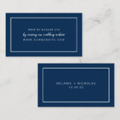 ELKE COLOR bruiloft RSVP-online kaart (Voorkant / Achterkant)