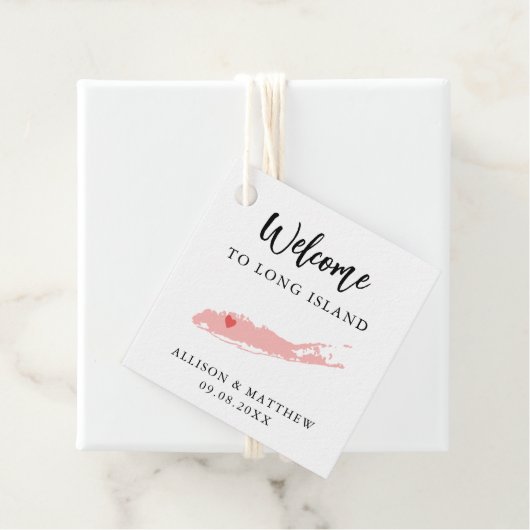 Elke Colour Long Island Weddenschap Welkomsttas Bedankjes Labels (In situ)