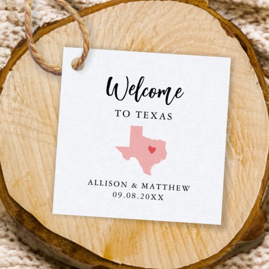 Elke Colour Texas Weduwwelkomsttas Bedankjes Labels