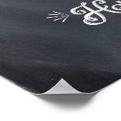 Elke dag ben ik Hustlin' Chalkboard Poster (Hoek)